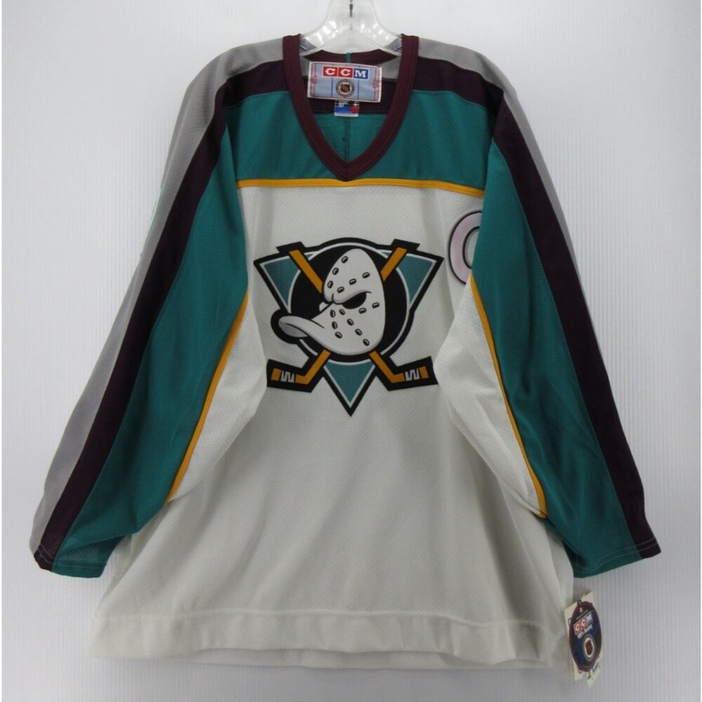 VINTAGE Paul Kariya Anaheim Ducks Jersey XL CCM Maska Air Knit Y2K NEW